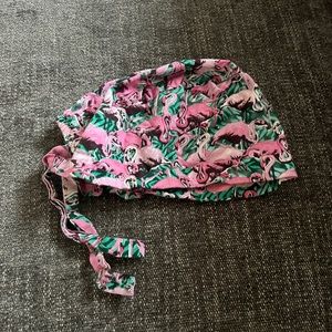 EUC Flamingo scrub cap